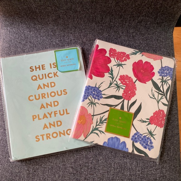KATE SPADE Printed Spiral Notebook - Set of 2 - Picture 1 of 7